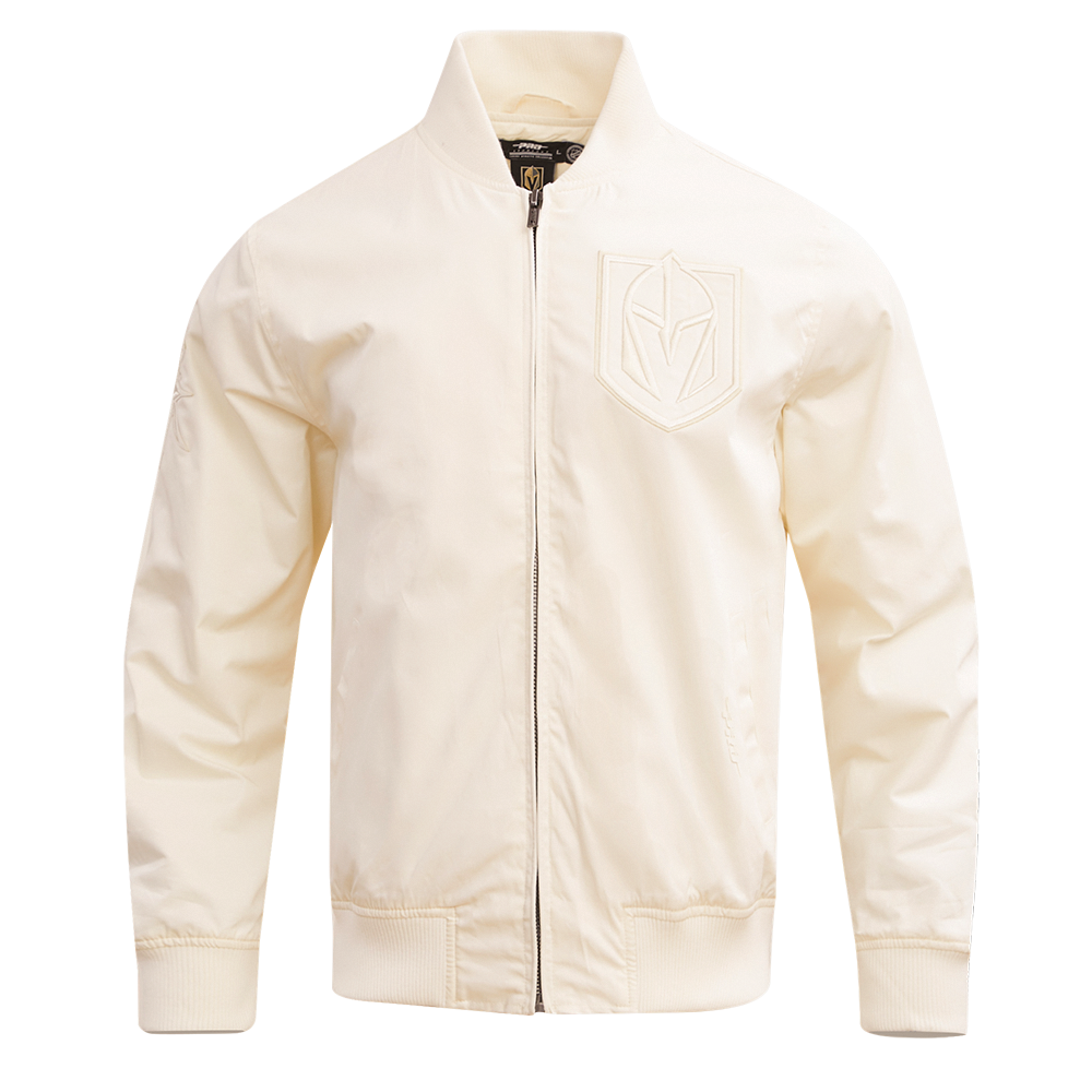 NHL VEGAS GOLDEN KNIGHTS NEUTRAL MEN'S  TWILL JACKET (EGGSHELL)