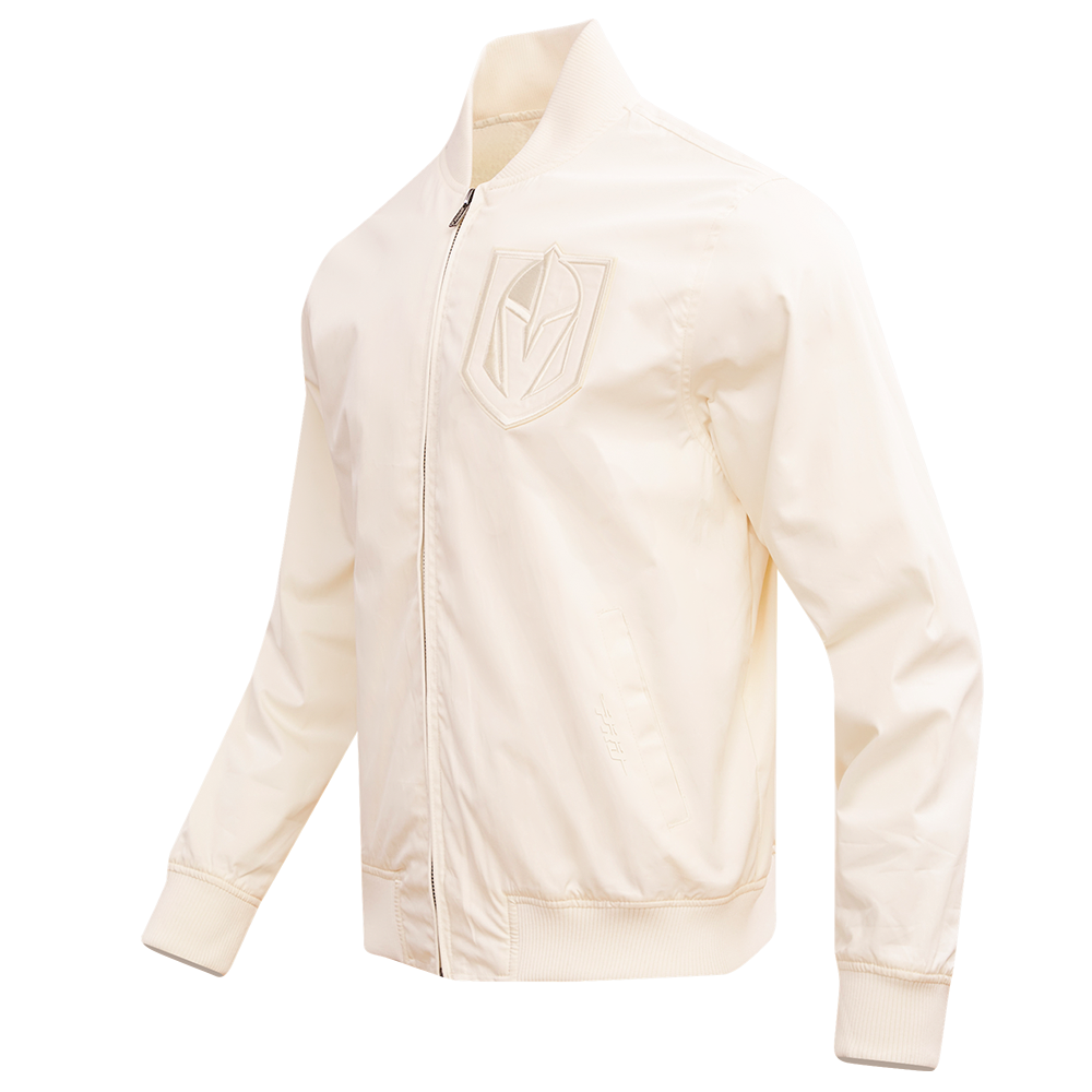 NHL VEGAS GOLDEN KNIGHTS NEUTRAL MEN'S  TWILL JACKET (EGGSHELL)