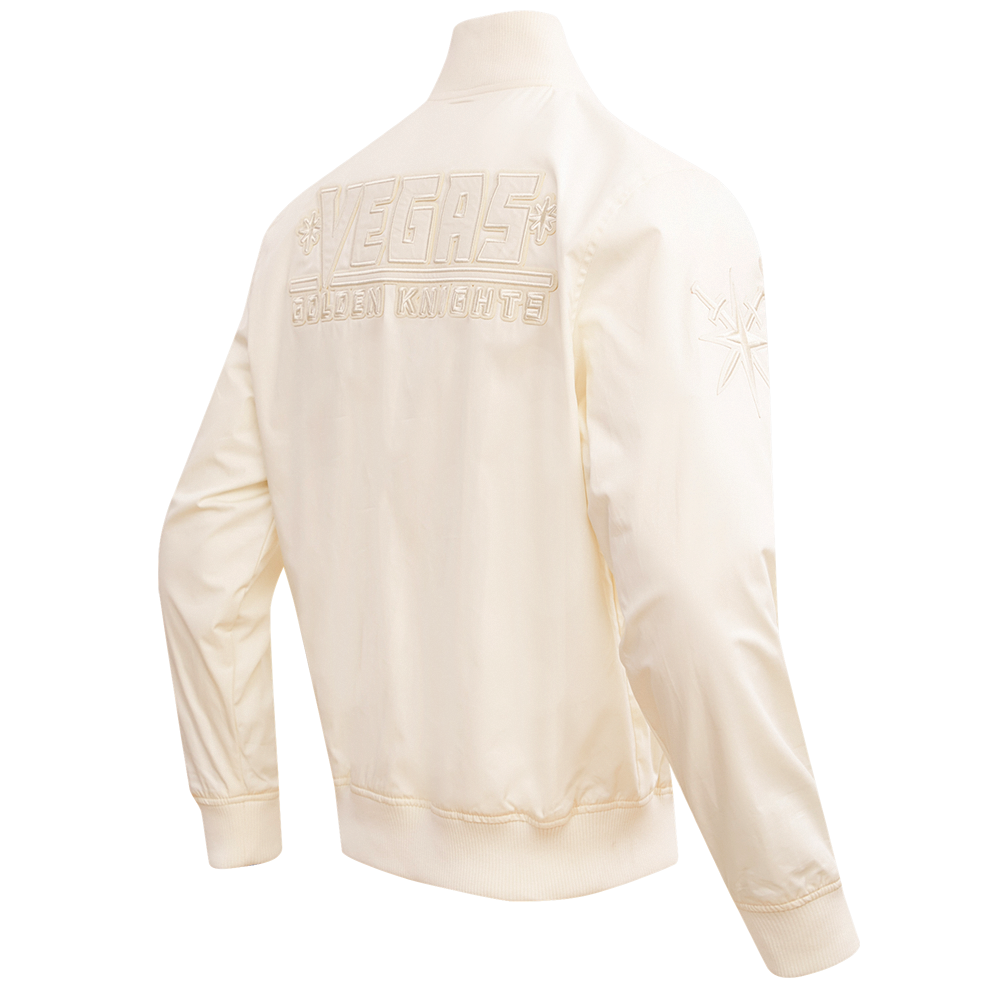 NHL VEGAS GOLDEN KNIGHTS NEUTRAL MEN'S  TWILL JACKET (EGGSHELL)