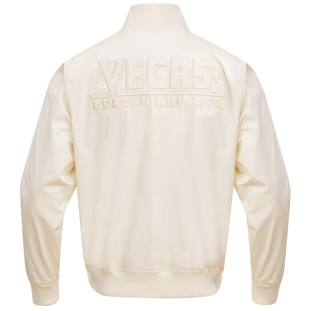 NHL VEGAS GOLDEN KNIGHTS NEUTRAL MEN'S  TWILL JACKET (EGGSHELL)