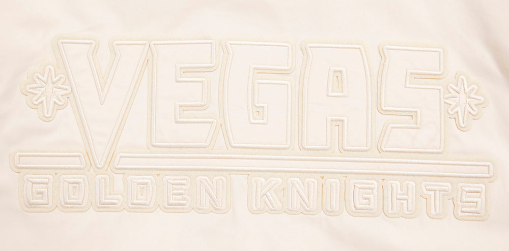 NHL VEGAS GOLDEN KNIGHTS NEUTRAL MEN'S  TWILL JACKET (EGGSHELL)