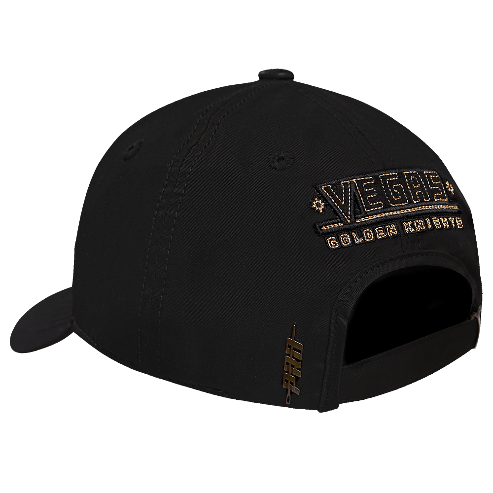NHL VEGAS GOLDEN KNIGHTS BLACK & GOLD DAD HAT (BLACK)