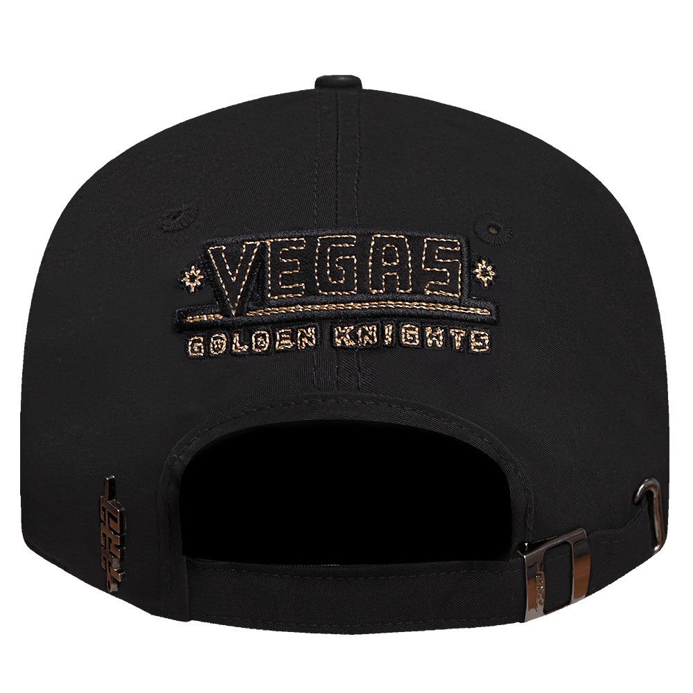 NHL VEGAS GOLDEN KNIGHTS BLACK & GOLD DAD HAT (BLACK)