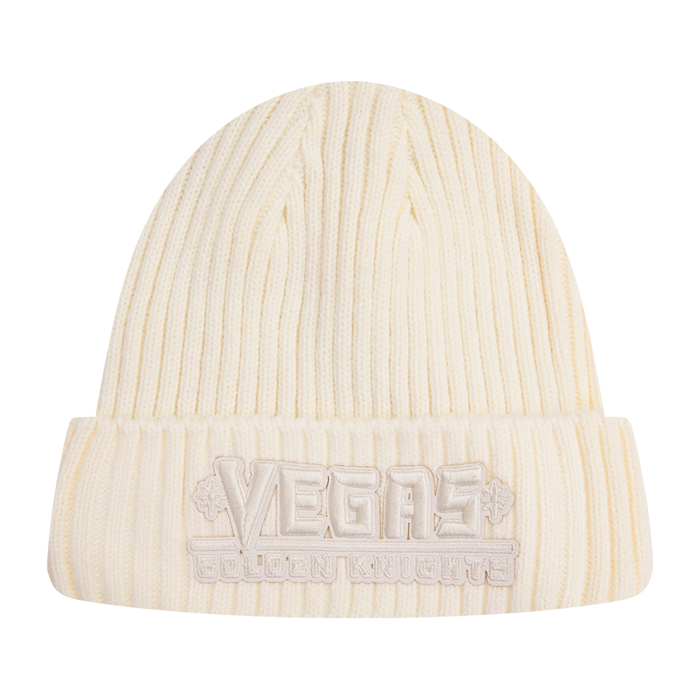 NHL VEGAS GOLDEN KNIGHTS NEUTRAL BEANIE (EGGSHELL)