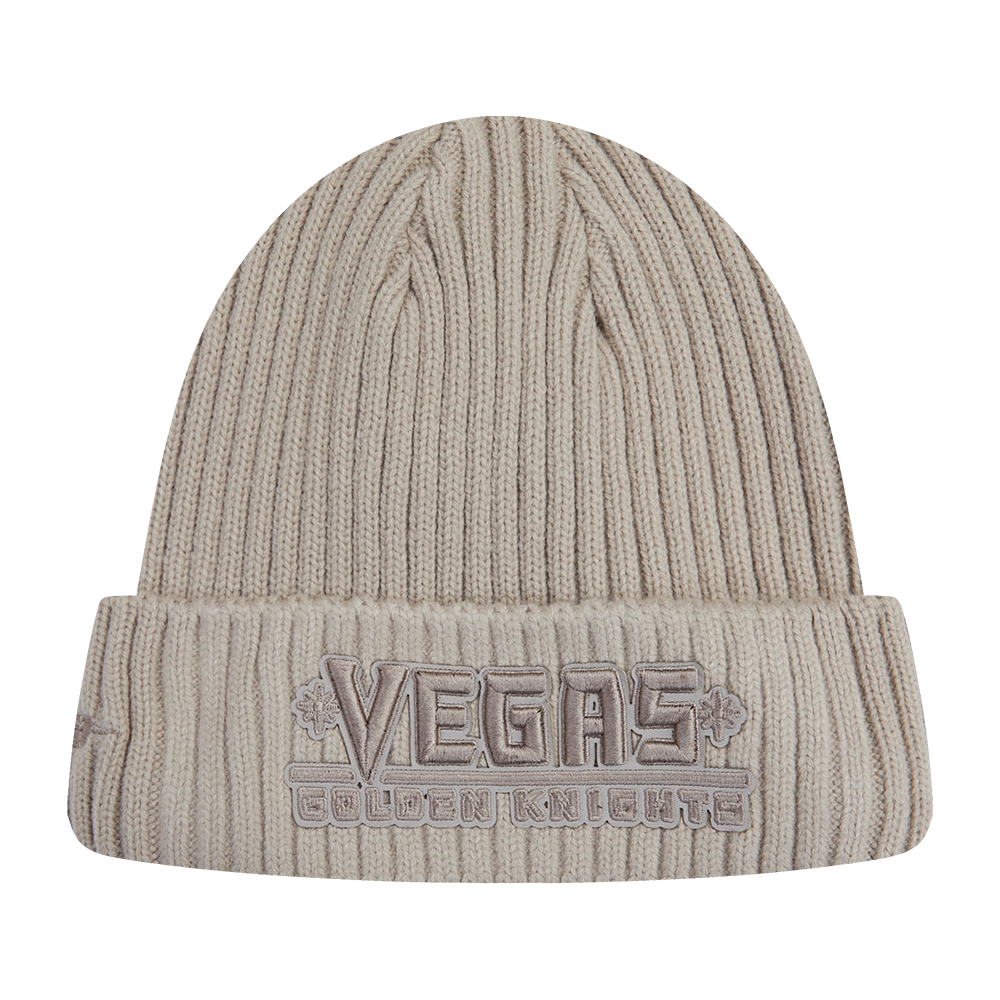 NHL VEGAS GOLDEN KNIGHTS NEUTRAL BEANIE (TAUPE)