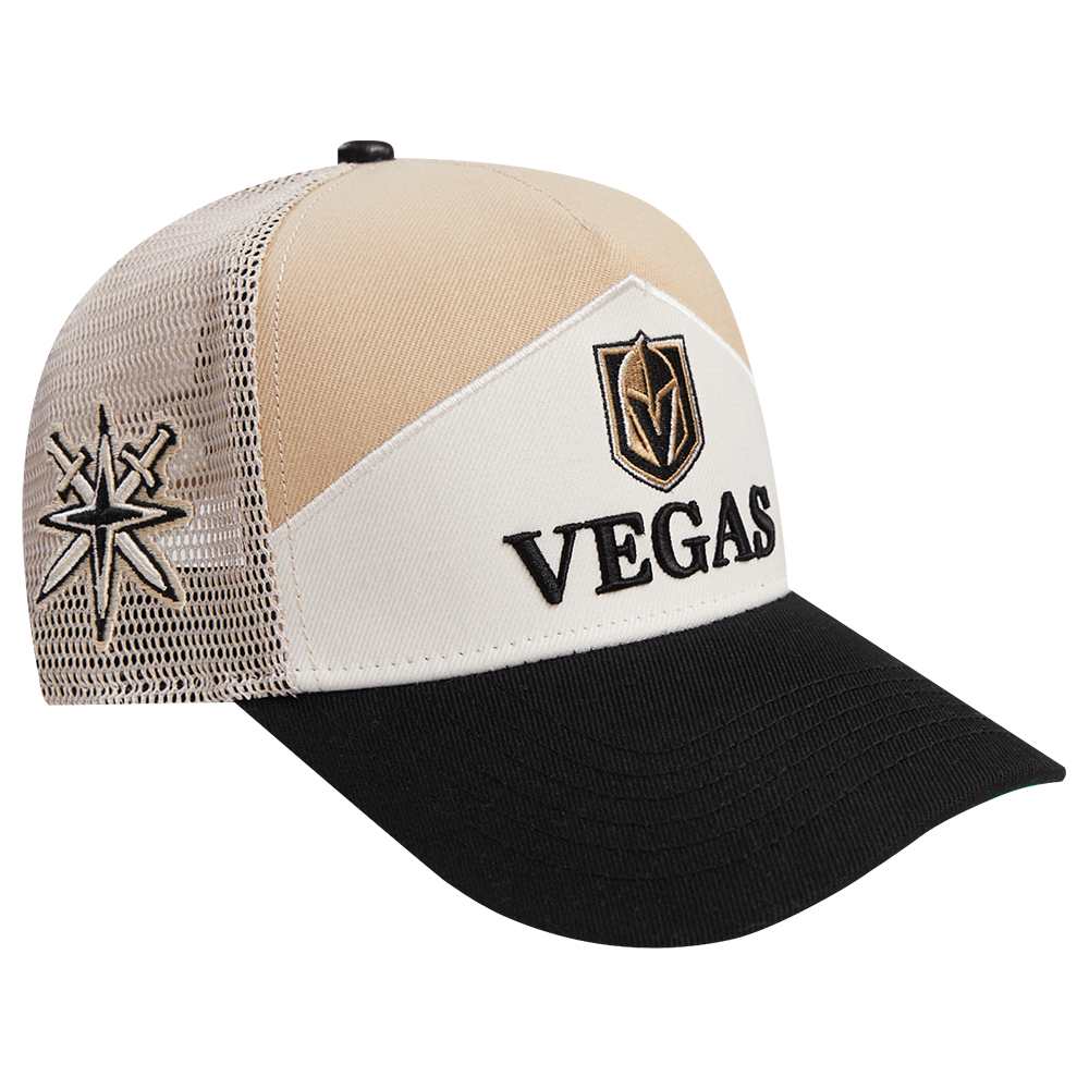 NHL VEGAS GOLDEN KNIGHTS CHEVRON PINCH FRONT TRUCKER (GOLD)