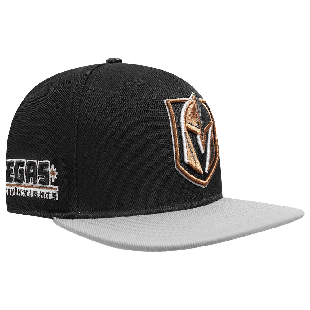 NHL VEGAS GOLDEN KNIGHTS RETRO CLASSIC UNISEX PRIMARY LOGO WOOL SNAPBAC (BLACK)