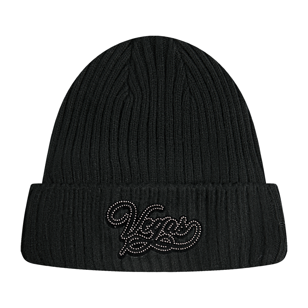 NHL VEGAS GOLDEN KNIGHTS BLACKOUT TUQUE PRO NON DOUBLÉE À REVERS (NOIR)