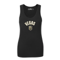 NHL VEGAS GOLDEN KNIGHTS CLASSIC CAMISOLE DOS NAGEUR À COUPE DÉCONTRACTÉE POUR FEMME (NOIR)