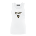 NHL VEGAS GOLDEN KNIGHTS CLASSIC WOMEN'S RELAXED FIT RACERBACK (WHITE)