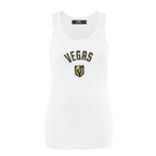 NHL VEGAS GOLDEN KNIGHTS CLASSIC WOMEN'S RELAXED FIT RACERBACK (WHITE)
