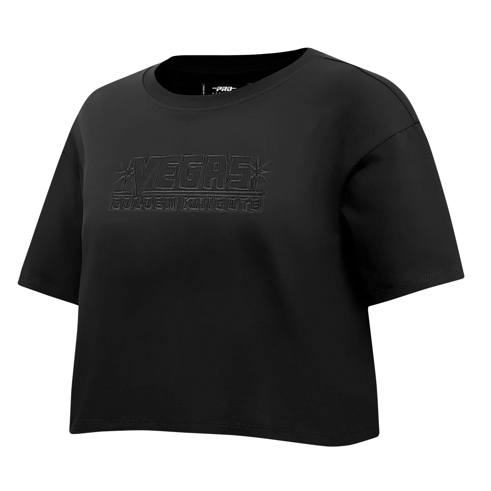 NHL VEGAS GOLDEN KNIGHTS NEUTRAL WOMEN'S BOXY TEE (BLACK)