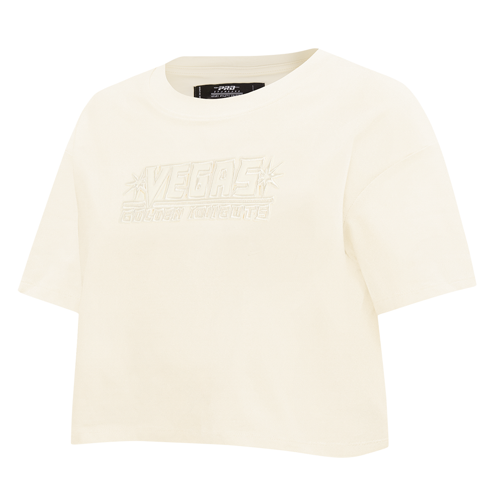 NHL VEGAS GOLDEN KNIGHTS NEUTRAL WOMEN'S BOXY TEE (EGGSHELL)
