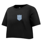 NHL VEGAS GOLDEN KNIGHTS VARSITY BLUES WOMEN'S BOXY TEE (BLACK)