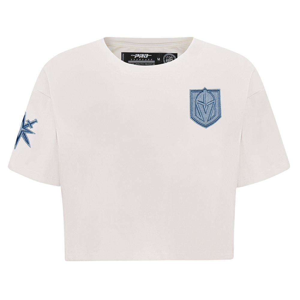 NHL VEGAS GOLDEN KNIGHTS VARSITY BLUES WOMEN'S BOXY TEE (LINEN)