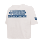 NHL VEGAS GOLDEN KNIGHTS VARSITY BLUES WOMEN'S BOXY TEE (LINEN)