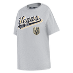NHL VEGAS GOLDEN KNIGHTS SCRIPT TAIL WOMEN'S BOYFRIEND TEE (HEATHER GREY)