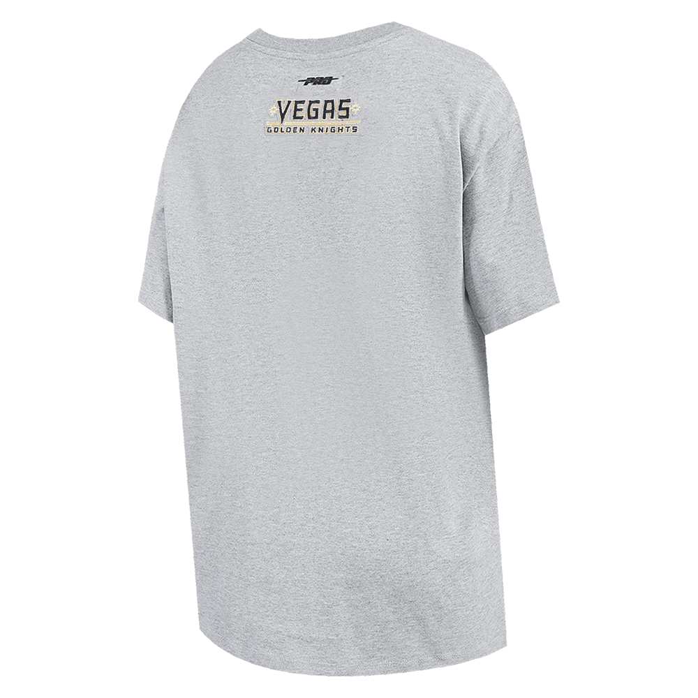 NHL VEGAS GOLDEN KNIGHTS SCRIPT TAIL WOMEN'S BOYFRIEND TEE (HEATHER GREY)