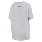 NHL VEGAS GOLDEN KNIGHTS SCRIPT TAIL WOMEN'S BOYFRIEND TEE (HEATHER GREY)