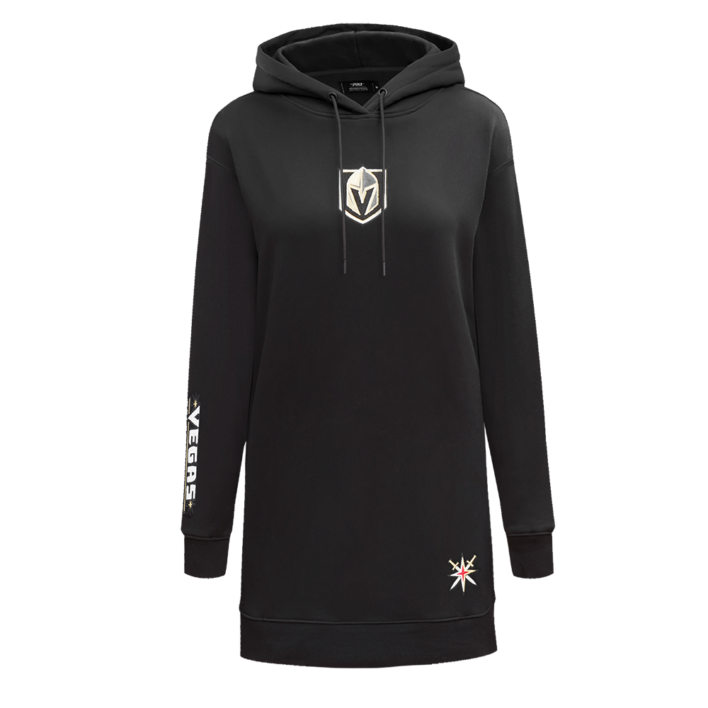 NHL VEGAS GOLDEN KNIGHTS CLASSIC ROBE À CAPUCHON EN MOLLETON POUR FEMME (NOIR)