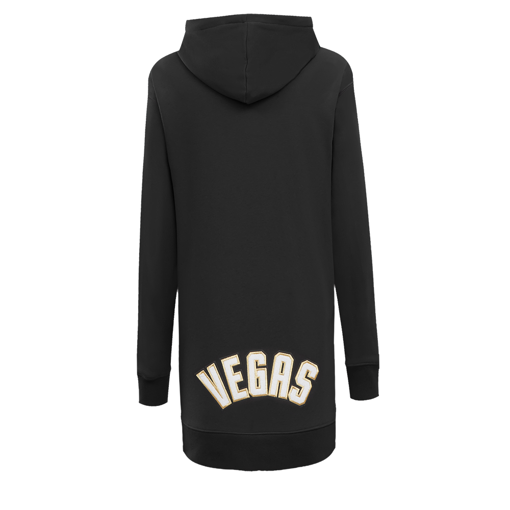 NHL VEGAS GOLDEN KNIGHTS CLASSIC ROBE À CAPUCHON EN MOLLETON POUR FEMME (NOIR)