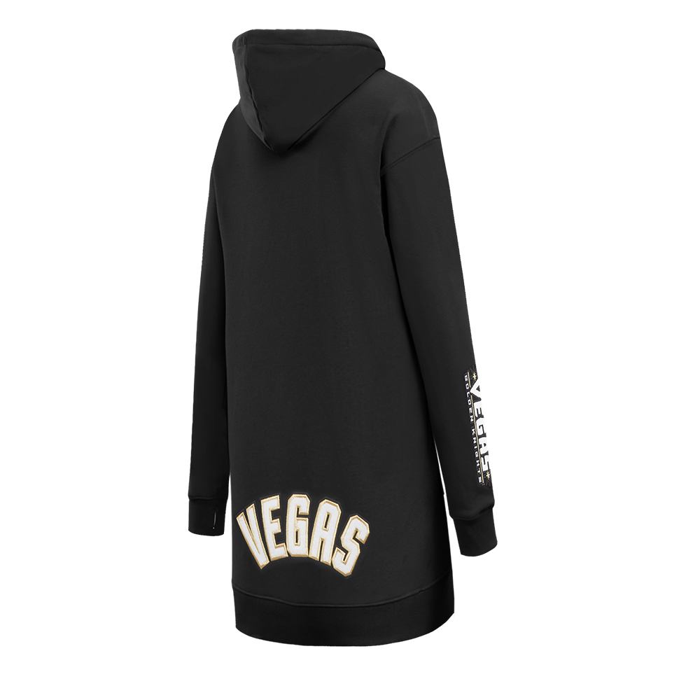 NHL VEGAS GOLDEN KNIGHTS CLASSIC ROBE À CAPUCHON EN MOLLETON POUR FEMME (NOIR)
