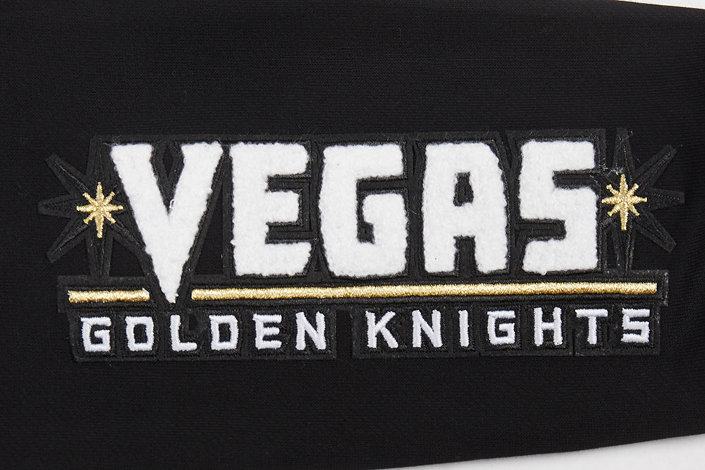 NHL VEGAS GOLDEN KNIGHTS CLASSIC ROBE À CAPUCHON EN MOLLETON POUR FEMME (NOIR)