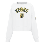 NHL VEGAS GOLDEN KNIGHTS CLASSIC CHANDAIL À COL ROND EN MOLLETON POUR FEMME (BLANC)