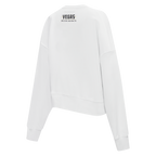 NHL VEGAS GOLDEN KNIGHTS CLASSIC CHANDAIL À COL ROND EN MOLLETON POUR FEMME (BLANC)