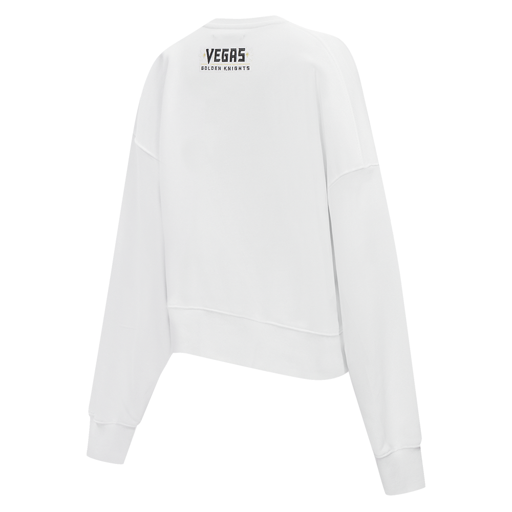 NHL VEGAS GOLDEN KNIGHTS CLASSIC CHANDAIL À COL ROND EN MOLLETON POUR FEMME (BLANC)