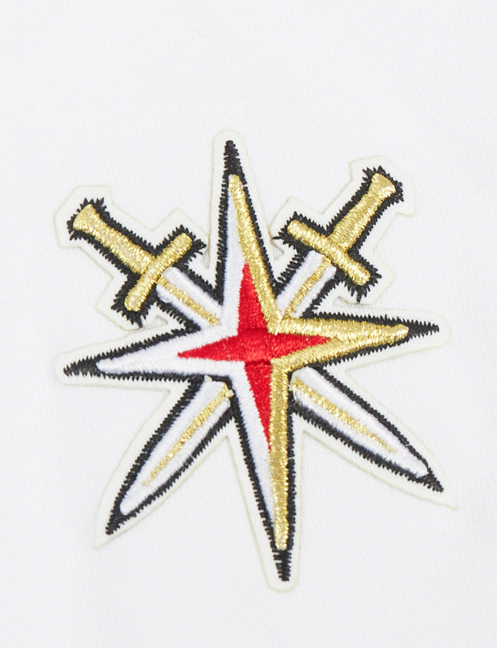 NHL VEGAS GOLDEN KNIGHTS CLASSIC CHANDAIL À COL ROND EN MOLLETON POUR FEMME (BLANC)