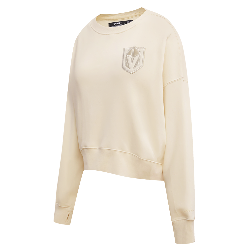 NHL VEGAS GOLDEN KNIGHTS NEUTRAL WOMEN'S CREWNECK (EGGSHELL)