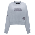 NHL VEGAS GOLDEN KNIGHTS REVERSE FRENCH TERRY WOMEN'S FLC CREWNECK (DARK HEATHER GRAY)