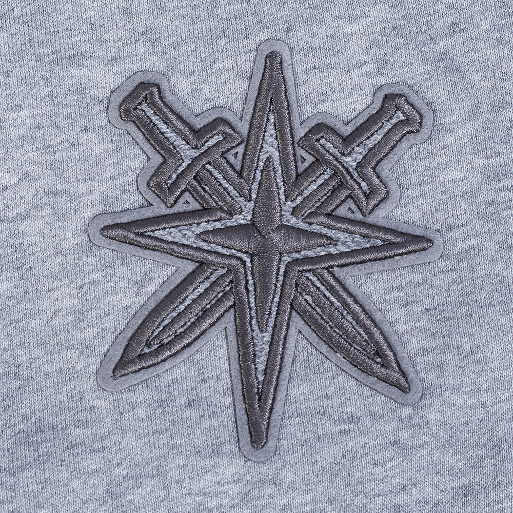 NHL VEGAS GOLDEN KNIGHTS REVERSE FRENCH TERRY WOMEN'S FLC CREWNECK (DARK HEATHER GRAY)