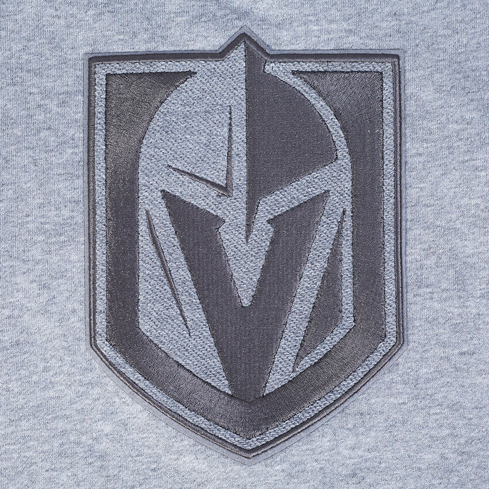 NHL VEGAS GOLDEN KNIGHTS REVERSE FRENCH TERRY WOMEN'S FLC CREWNECK (DARK HEATHER GRAY)