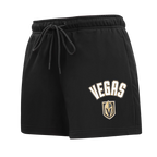 NHL VEGAS GOLDEN KNIGHTS CLASSIC SHORT EN MOLLETON POUR FEMME (NOIR)
