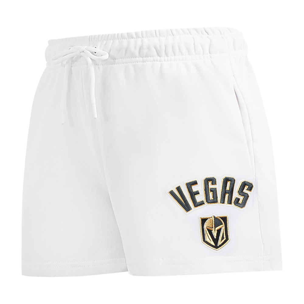 NHL VEGAS GOLDEN KNIGHTS CLASSIC WOMEN'S FLEECE SHORT (WHITE)