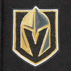 NHL VEGAS GOLDEN KNIGHTS CLASSIC BLOUSON COLLÉGIAL EN LAINE POUR FEMME (NOIR/BLANC)