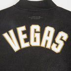 NHL VEGAS GOLDEN KNIGHTS CLASSIC BLOUSON COLLÉGIAL EN LAINE POUR FEMME (NOIR/BLANC)