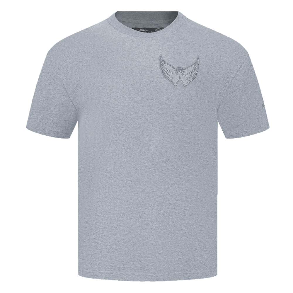 NHL WASHINGTON CAPITALS NEUTRAL T-SHIRT EN JERSEY DE COTON À ÉPAULES TOMBANTES POUR HOMME (GRIS CHINÉ FONCÉ)