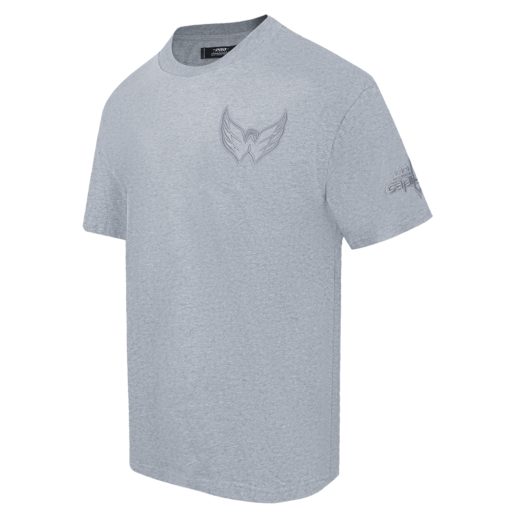 NHL WASHINGTON CAPITALS NEUTRAL T-SHIRT EN JERSEY DE COTON À ÉPAULES TOMBANTES POUR HOMME (GRIS CHINÉ FONCÉ)