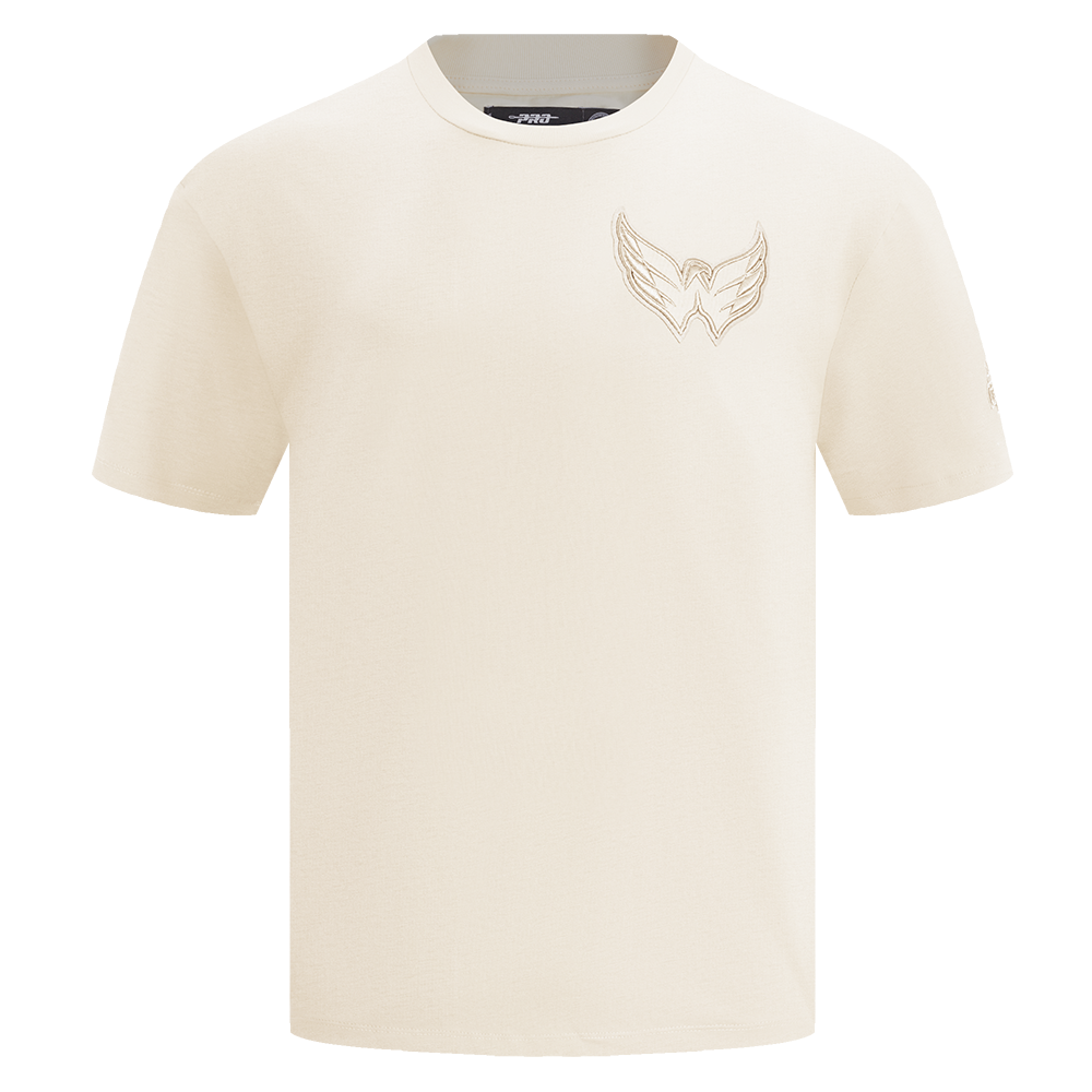 NHL WASHINGTON CAPITALS NEUTRAL MEN'S  CJ DROP SHOULDER TEE (EGGSHELL)