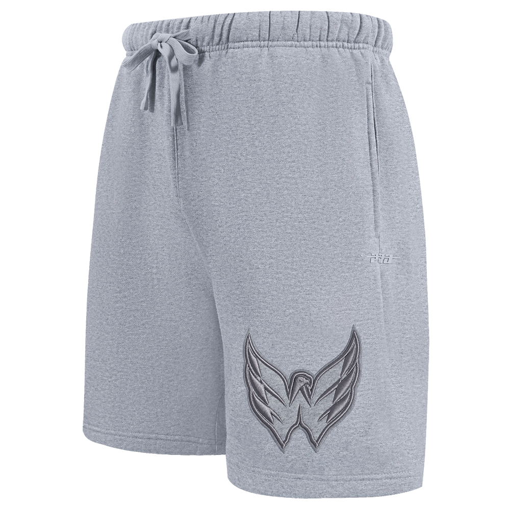 NHL WASHINGTON CAPITALS NEUTRAL SHORT EN MOLLETON POUR HOMME POUR HOMME (GRIS CHINÉ FONCÉ)