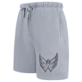 NHL WASHINGTON CAPITALS NEUTRAL SHORT EN MOLLETON POUR HOMME POUR HOMME (GRIS CHINÉ FONCÉ)