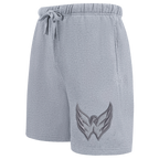 NHL WASHINGTON CAPITALS NEUTRAL SHORT EN MOLLETON POUR HOMME POUR HOMME (GRIS CHINÉ FONCÉ)