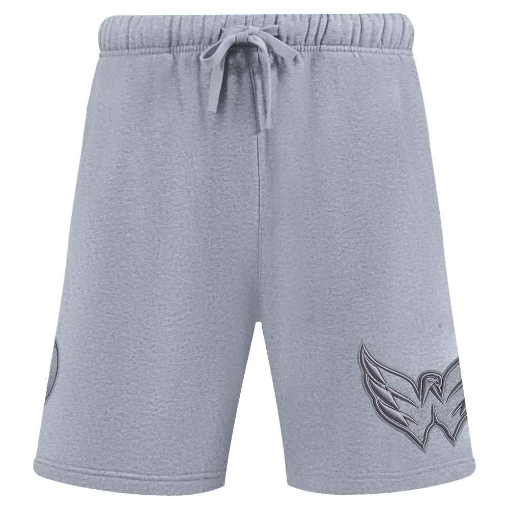 NHL WASHINGTON CAPITALS NEUTRAL SHORT EN MOLLETON POUR HOMME POUR HOMME (GRIS CHINÉ FONCÉ)