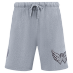 NHL WASHINGTON CAPITALS NEUTRAL SHORT EN MOLLETON POUR HOMME POUR HOMME (GRIS CHINÉ FONCÉ)