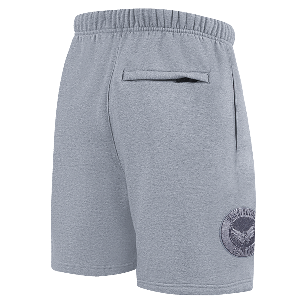 NHL WASHINGTON CAPITALS NEUTRAL SHORT EN MOLLETON POUR HOMME POUR HOMME (GRIS CHINÉ FONCÉ)