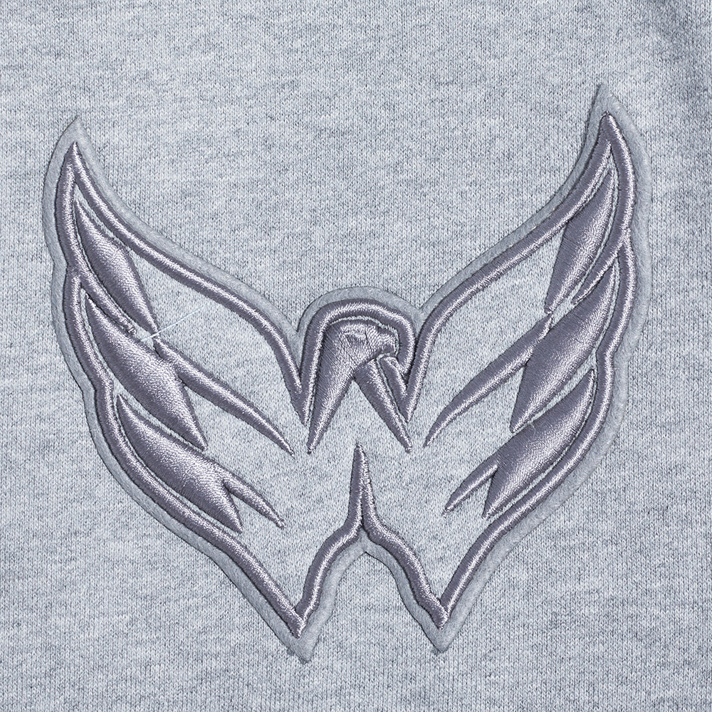 NHL WASHINGTON CAPITALS NEUTRAL SHORT EN MOLLETON POUR HOMME POUR HOMME (GRIS CHINÉ FONCÉ)