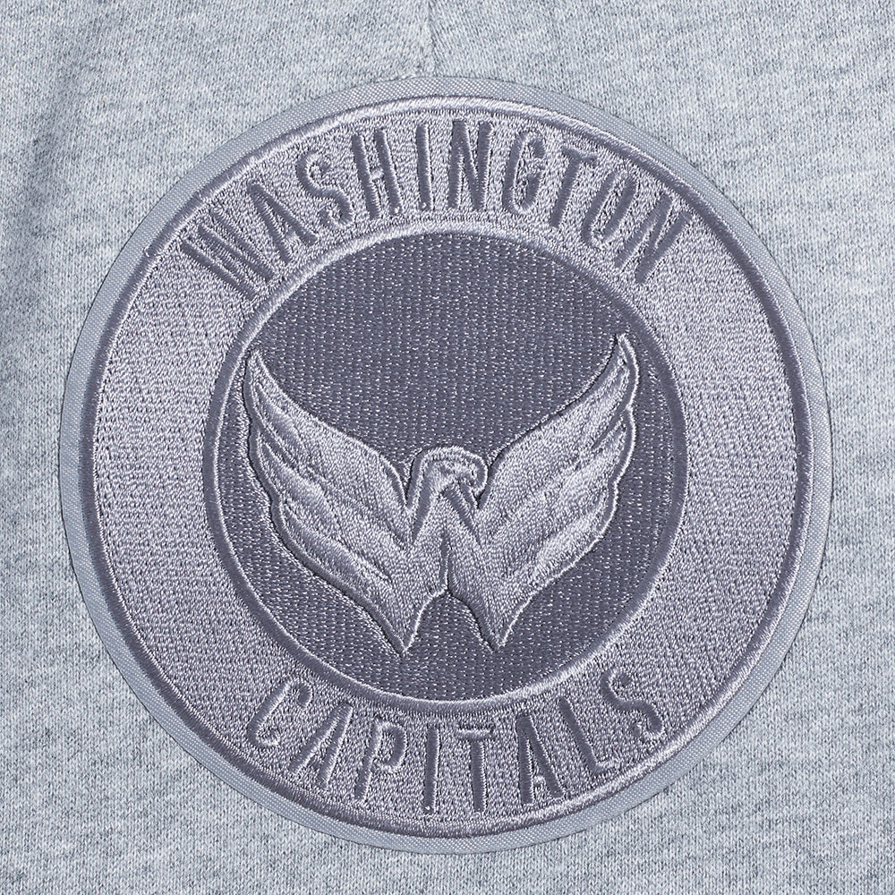 NHL WASHINGTON CAPITALS NEUTRAL SHORT EN MOLLETON POUR HOMME POUR HOMME (GRIS CHINÉ FONCÉ)